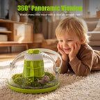 Round Transparent Snail Terrarium Kit, Small Animal Carrier with Removable Base, Portable Bug Observation Box for Outdoor Exploration, Educational Insect Habitat for Kids - Image 3