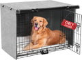 Akinerri dog crate cover front view grey kennel protector