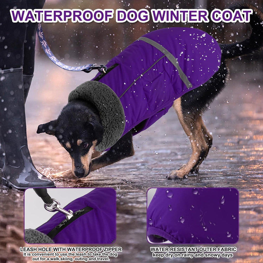 Close up of Doglay pet winter coat fleece interior lining