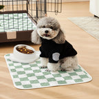 Ralxion checkered puppy training pads showing quilted texture
