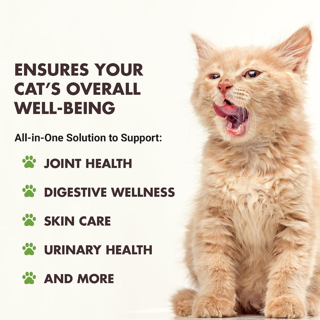Liquid-Vet feline wellness supplement liquid texture demonstration