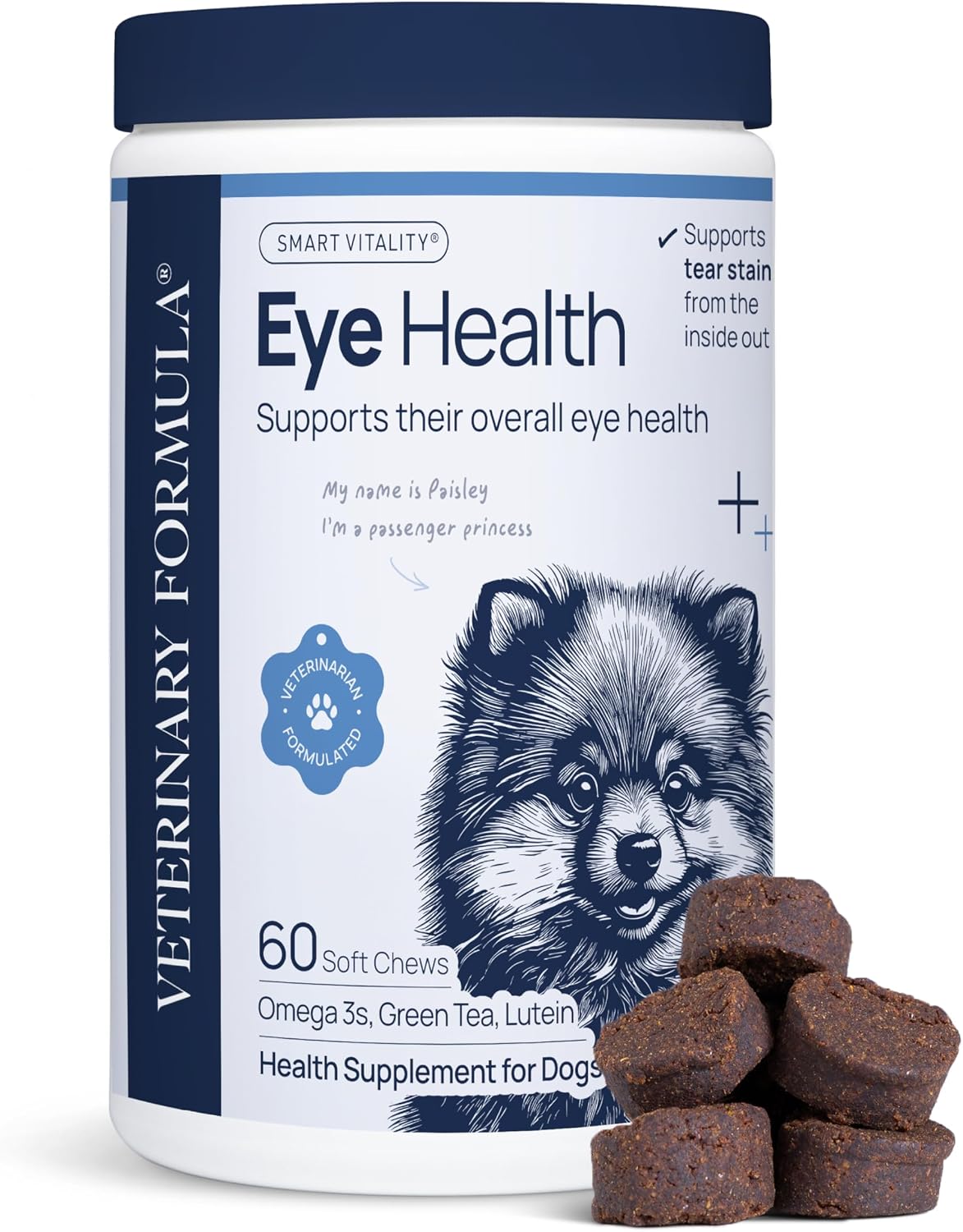 Veterinary Formula Anal Gland Support for Dogs - Vet-Formulated No Scoot Chews with Pumpkin, Ginger, Agave Inulin & Probiotics - Supports Scooting, Stool Quality & Digestive Health, 60 Soft Chews - Image 15