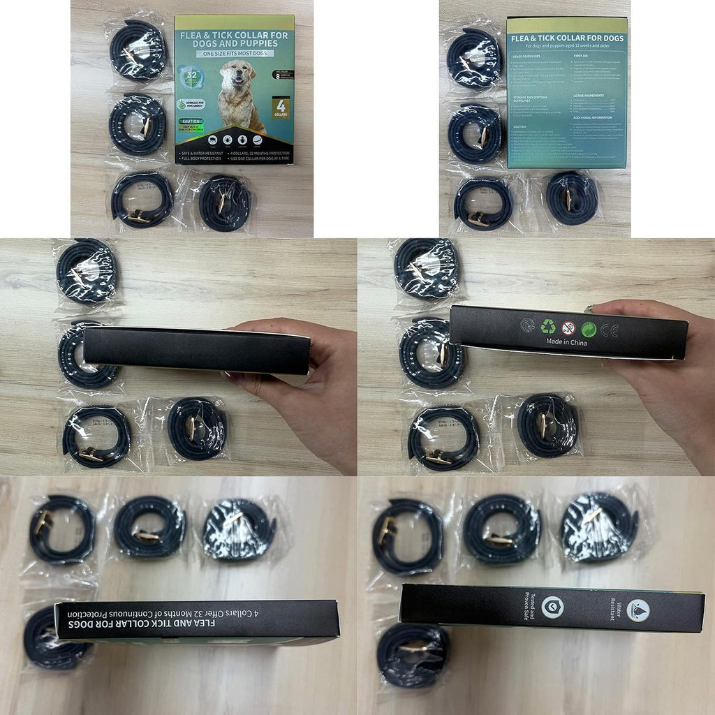 Puyrzoe 4 PCS Flea and Tick Collar for Dogs, 32 Months Protection Waterproof & Adjustable Dog Treatment Collar, Flea and Tick Prevention for Dogs & Puppies (Black) - Image 10