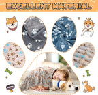 Reversible premium fleece pet mats showing durable double sided neat stitching