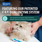 Poultry flavored enzymatic toothpaste for dogs and cats