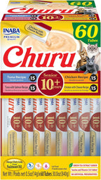 INABA Churu for Senior 10+, Creamy Lickable Cat Treats with Taurine, Vitamin E & C, 0.5 Ounces Each, 20 Tubes, Chicken Variety - Image 13