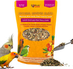 Birds LOVE Natural Garden Blend Conure Food, Sunflower Free Bird Seed Mix with Fruits, Nuts, Vegetables and Seeds, All Natural Daily Diet and Treat, 2 lb - Image 10