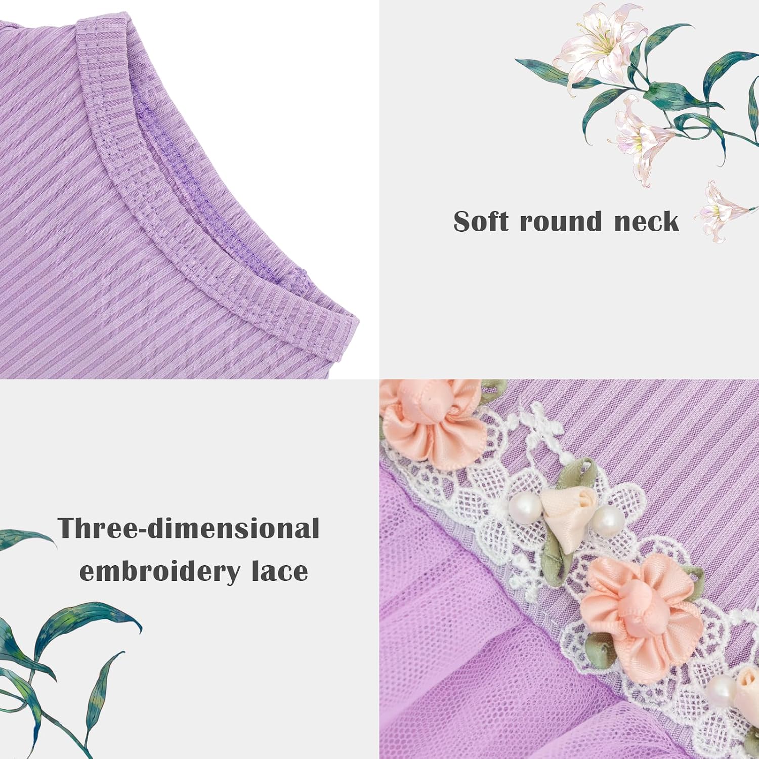 CuteBone pet bridesmaid outfit side profile highlighting the multi-layered purple tulle skirt volume.
