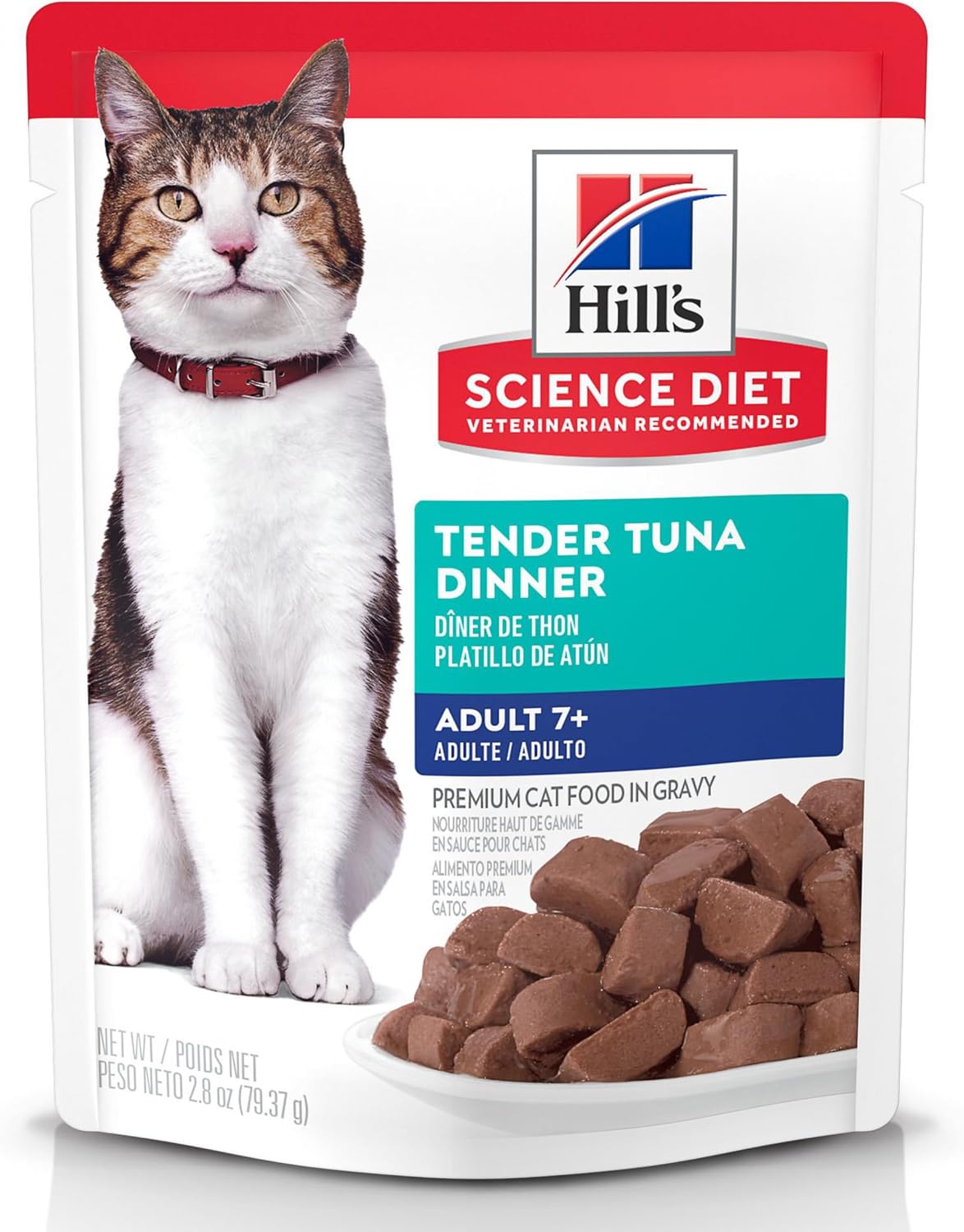Hill's Science Diet Adult 7+ Wet Cat Food Variety Pack, Chicken & Tuna, 2.8 oz. Pouches, 12-Pack - Image 11