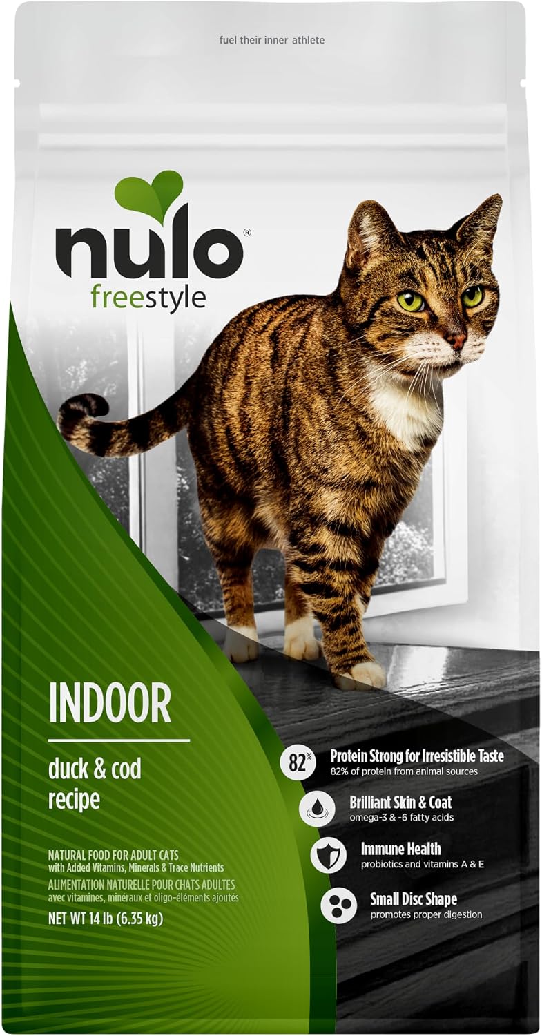 Nulo FreeStyle Indoor Grain-Free Dry Cat Food, Duck & Cod, 4 lb - Image 13