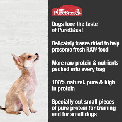 PureBites raw freeze dried chicken breast treats displaying premium human grade product quality