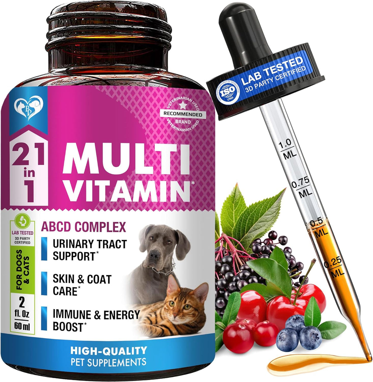 Beloved Pets 21 in 1 multivitamin liquid front view