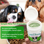 Side profile of Petstoral dental powder 2-pack bundle