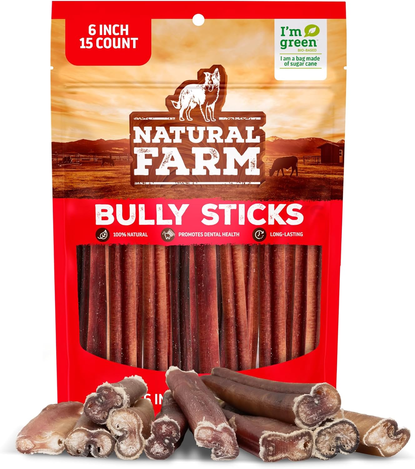 Natural Farm Gullet Sticks Chews for Dogs, 6 Inch (25 Count), Single Ingredient Jerky Esophagus Treats, Rawhide-Free Natural Glucosamine & Chondroitin, Great for Puppies, Seniors & Light Chewers - Image 10