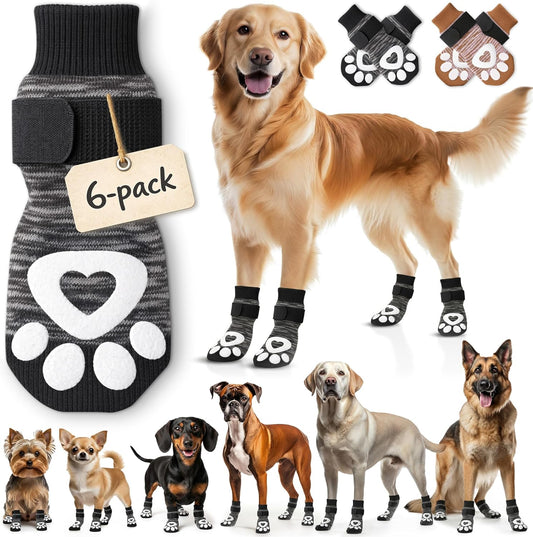 Bixie anti slip dog socks extra large front view