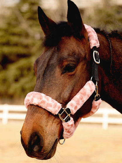 Harrison Howard Fleece Halter Covers for Horses, Set of 9, Prevent Hair Loss Pressure Marks, Padded Horse Halter Fleece Set Black - Image 15