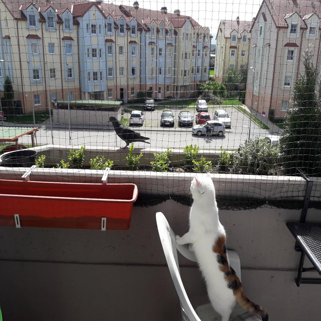 Jumxsrle anti-fall mesh fence for cat safety