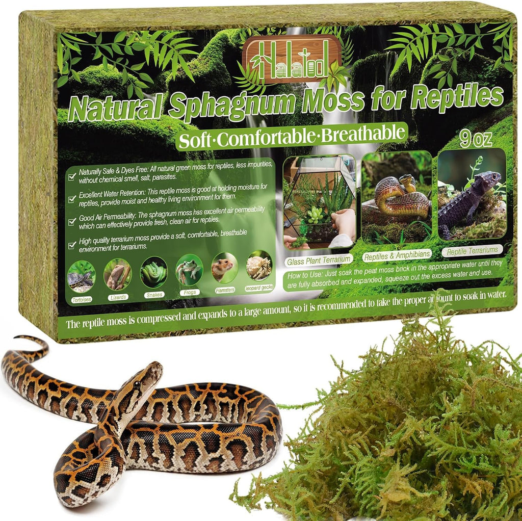Halatool Natural Sphagnum Moss compressed packaging front view