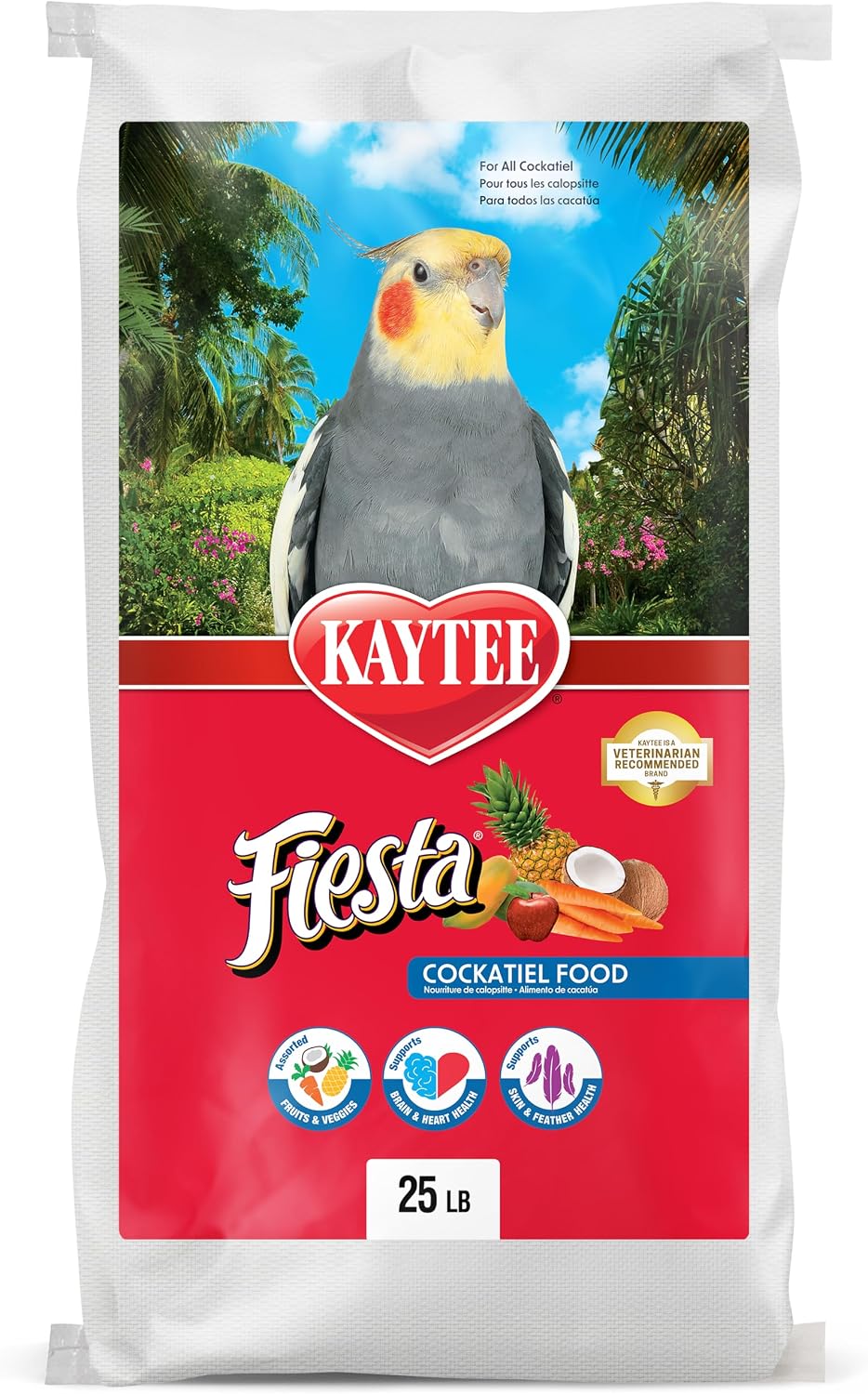Kaytee Fiesta Cockatiel Food, Nutritious and Fun Blend, Supports Skin, Feather, Digestion, Brain and Heart Health, 4.5 pounds - Image 14