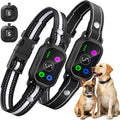 Leepenk Tucnkac Bark Collar 2 Pack front view with remote