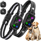 Leepenk Tucnkac Bark Collar 2 Pack front view with remote