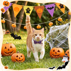 4 Pack Holiday Cat Collars with Bow Tie Halloween Cat Collar Breakaway - Image 7