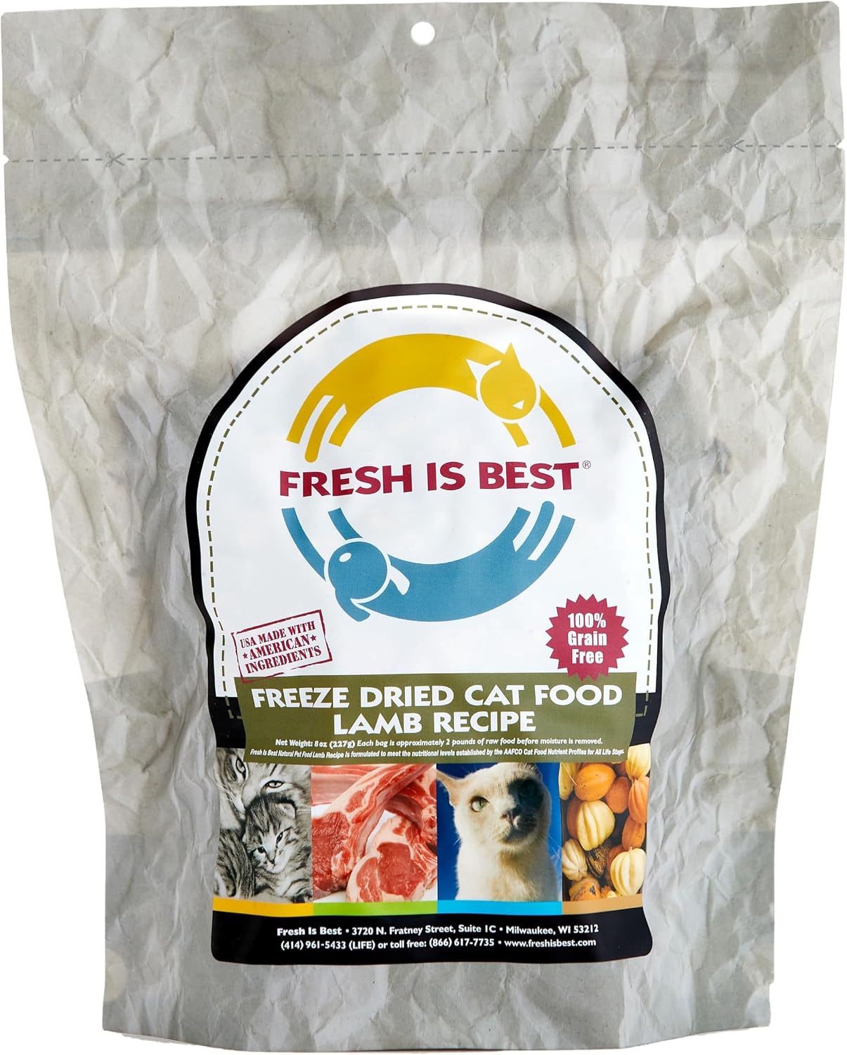 Fresh Is Best Chicken Freeze Dried Cat Food - Raw Cat Food for Kittens & Adult Felines - High-Protein Freeze Dried Raw Chicken in Resealable Zipper Bag - Made in the USA - 8 oz - Image 14