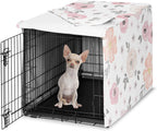 Sweet Jojo Designs 24in. Small Dog Crate Cover (Black Boho Wildflower) for Girls Pet Cage, Kennel Covers (Vintage, Floral, Leaves, Botanical, Paisley, Flower, Bohemian, Farmhouse, Orange, Blue, Teal) - Image 13