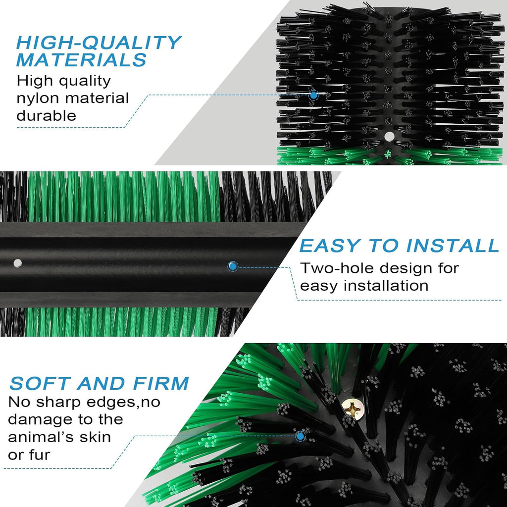 Dimensions and design of the livestock wall mounted brush