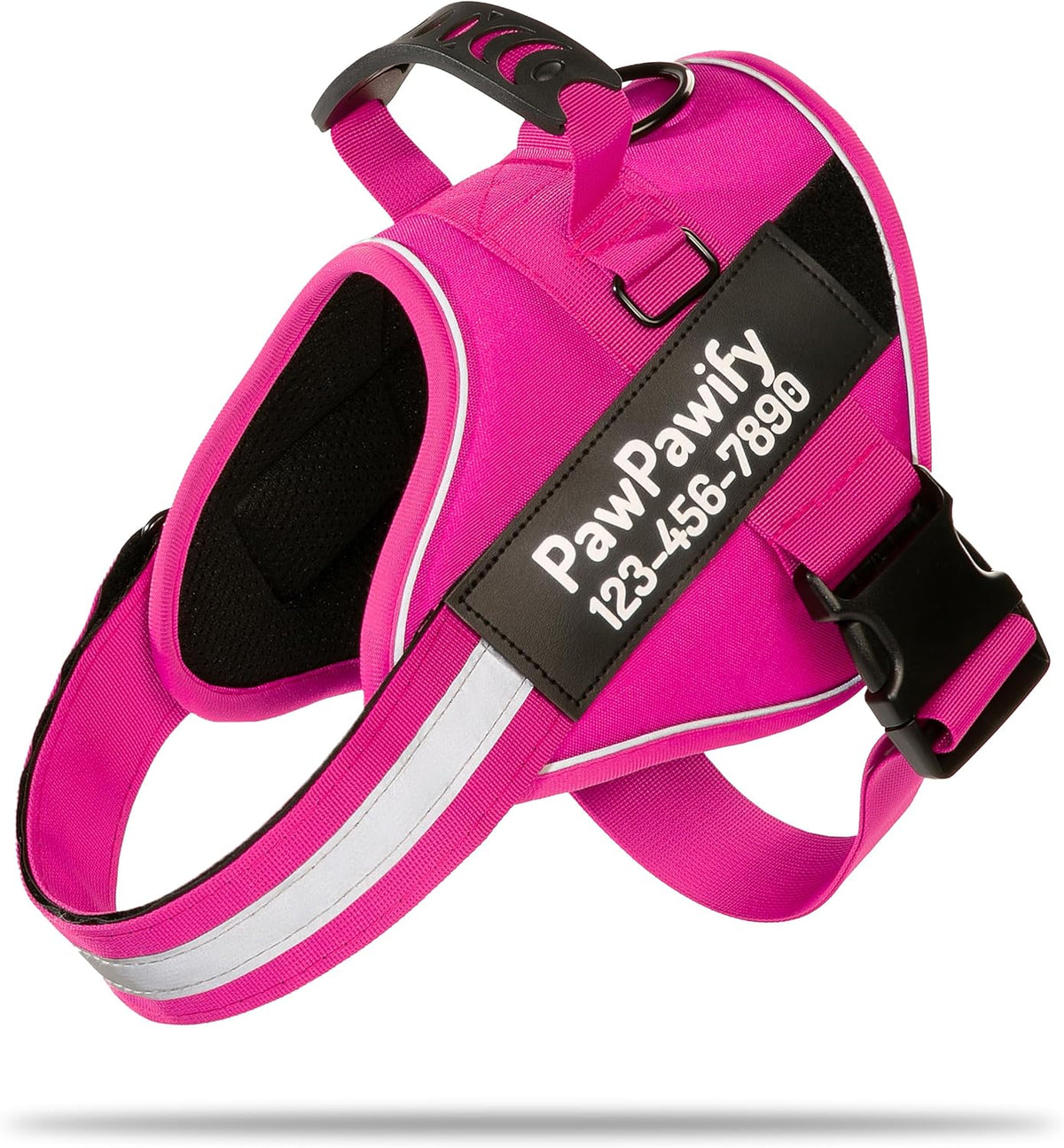 Custom No Pull Dog Harness with Name and Phone Number, Heavy Duty Personalized Pet Vest to Prevent Tugging, Pulling, or Choking, Training and Walking (Pink, S (10-19LBS)) - Image 9