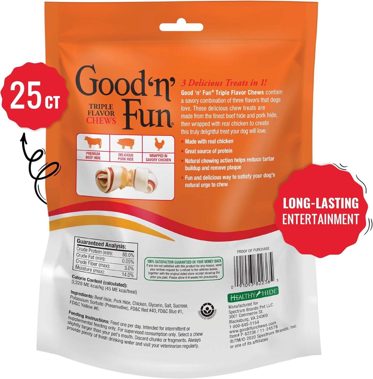Good N Fun mini dog bones showing the real chicken wrap detail