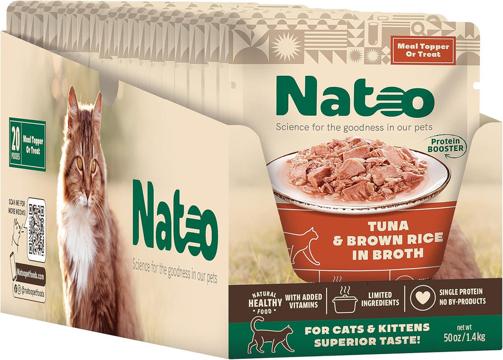 NATOO Cat Food Topper, Salmon & Pumpkin, 2.4 oz, Case of 20 | For Picky Eaters, Healthy Soft Treat, Wet Food with Gravy, High Protein, Limited Ingredient - Image 12