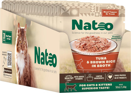 NATOO Cat Food Topper, Salmon & Pumpkin, 2.4 oz, Case of 20 | For Picky Eaters, Healthy Soft Treat, Wet Food with Gravy, High Protein, Limited Ingredient - Image 12