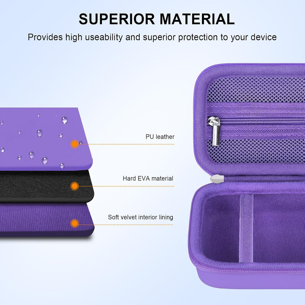 Elonbo Carrying Case for Bitzee Disney/Bitzee Magicals/Bitzee Interactive Toy Digital Pet, Bitzee Digital Virtual Toy Hard Travel Bag, Electronic Pets Toys Storage Cover Holder, Purple - Image 5