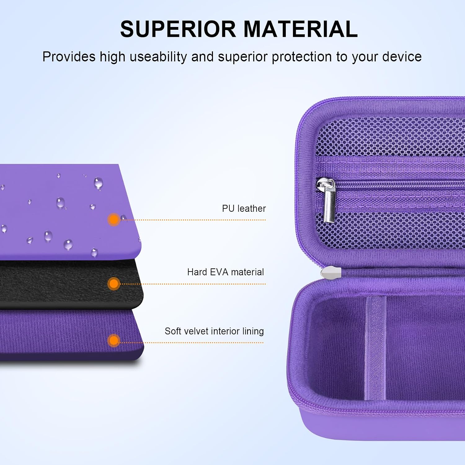 Elonbo Carrying Case for Bitzee Disney/Bitzee Magicals/Bitzee Interactive Toy Digital Pet, Bitzee Digital Virtual Toy Hard Travel Bag, Electronic Pets Toys Storage Cover Holder, Purple - Image 5