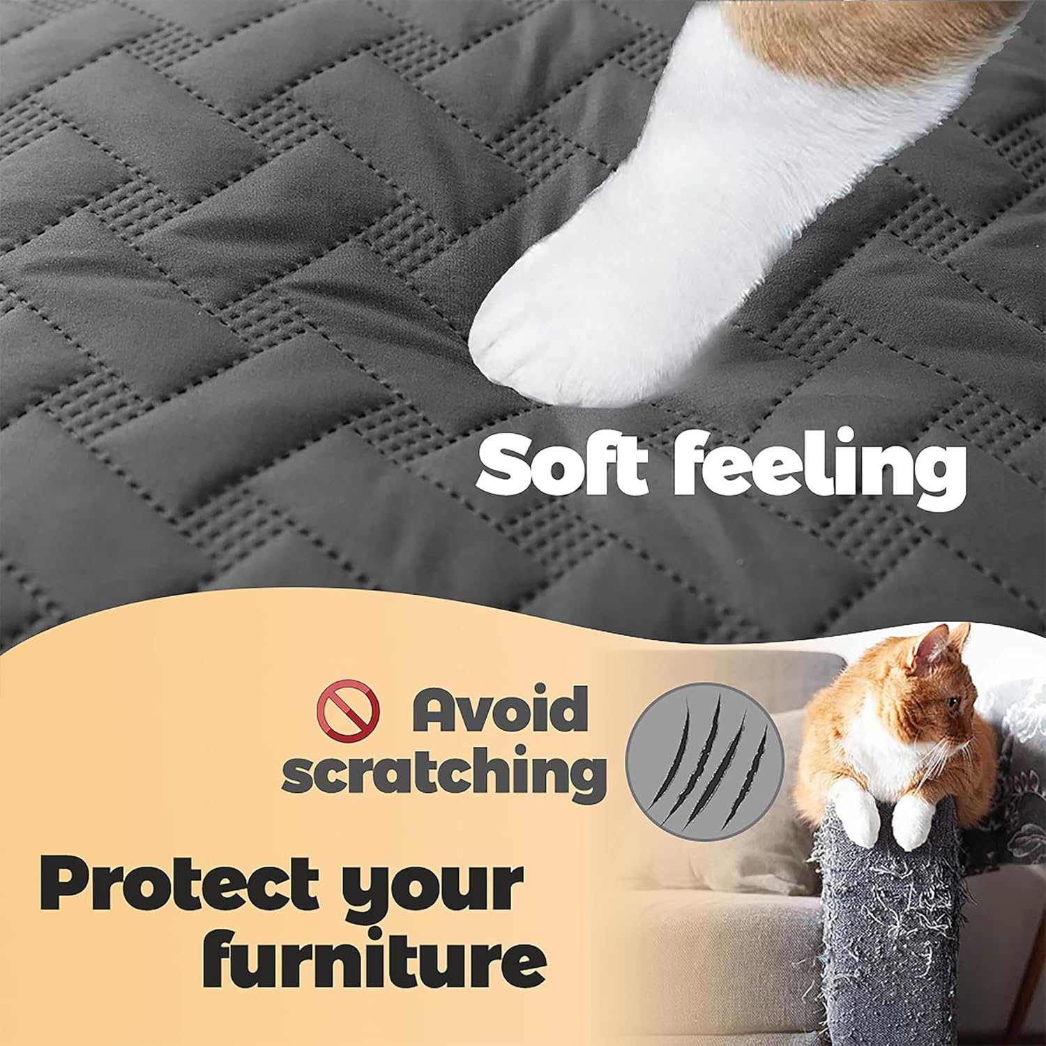 Double sided waterproof dog bed cover preventing liquid leaks.