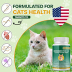 Pyrantel pamoate oral worm treatment for cats supplement bottle side view