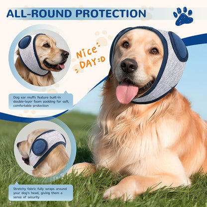 KOPBTBOY elastic dog ear cover close up highlighting the thick padding for sound dampening