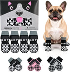 Dog Grippy Socks for Senior Dog - Double Side Dogs Booties to Prevent Licking, Boots & Paw Protectors for Hardwood Floors, No Twist Non Slip Socks for Small Medium Large Dogs, Black, L - Image 13