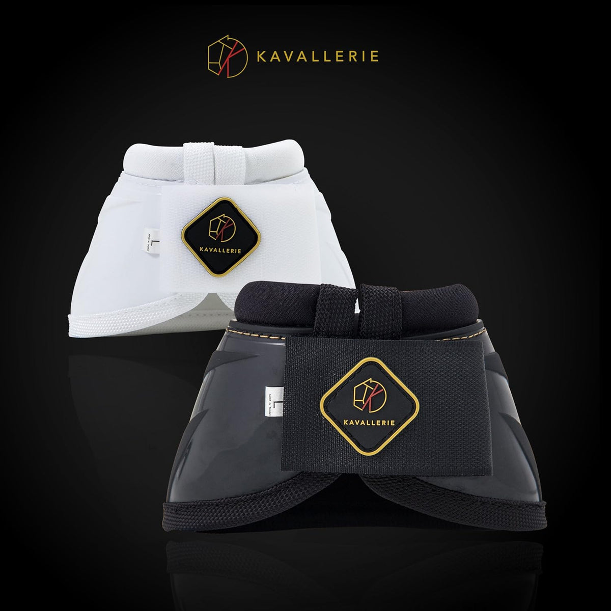 Anti-spin mechanism detail on Kavallerie shock absorbing neoprene bell boots.