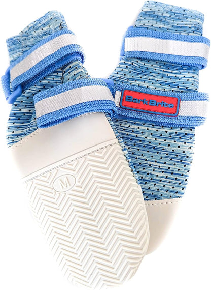 Bark Brite Lightweight Neoprene Paw Protector Dog Boots Designed for Comfort and Breathability in 5 Sizes (Blue Lg) - Image 13