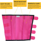 CareMaster anti stomp horse fly boots in bright magenta