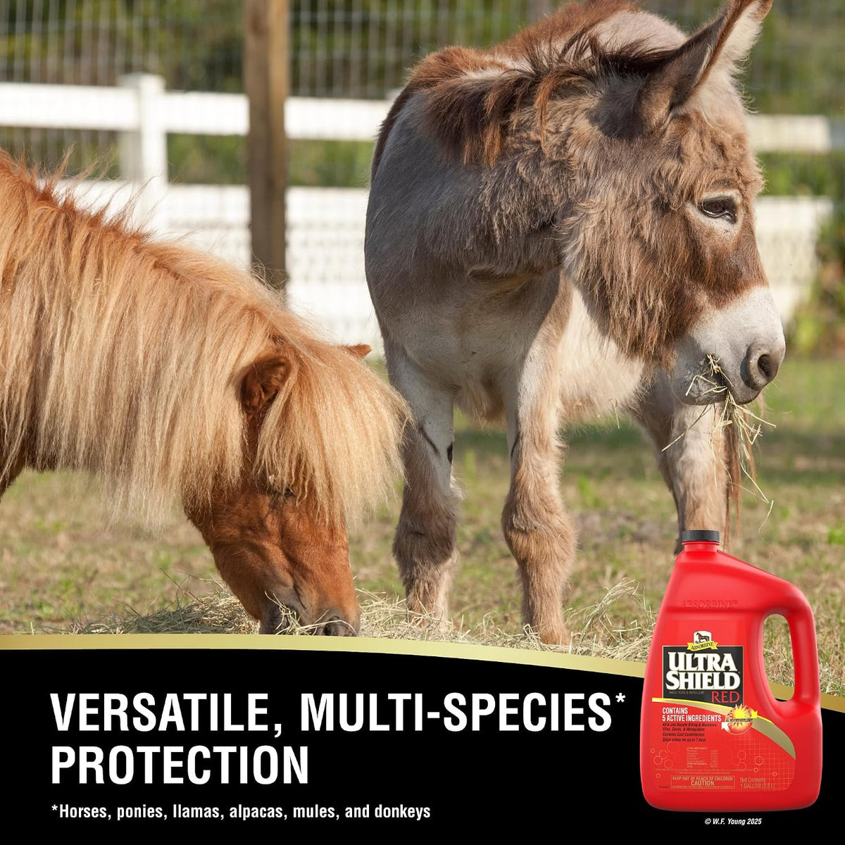 Absorbine UltraShield Red horse fly spray back instructions