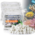 Sukh Ceramic Rings for aquarium filter front view of mesh bags
