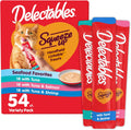 Delectables Squeeze Up Seafood Variety Pack front view showing 54 tubes