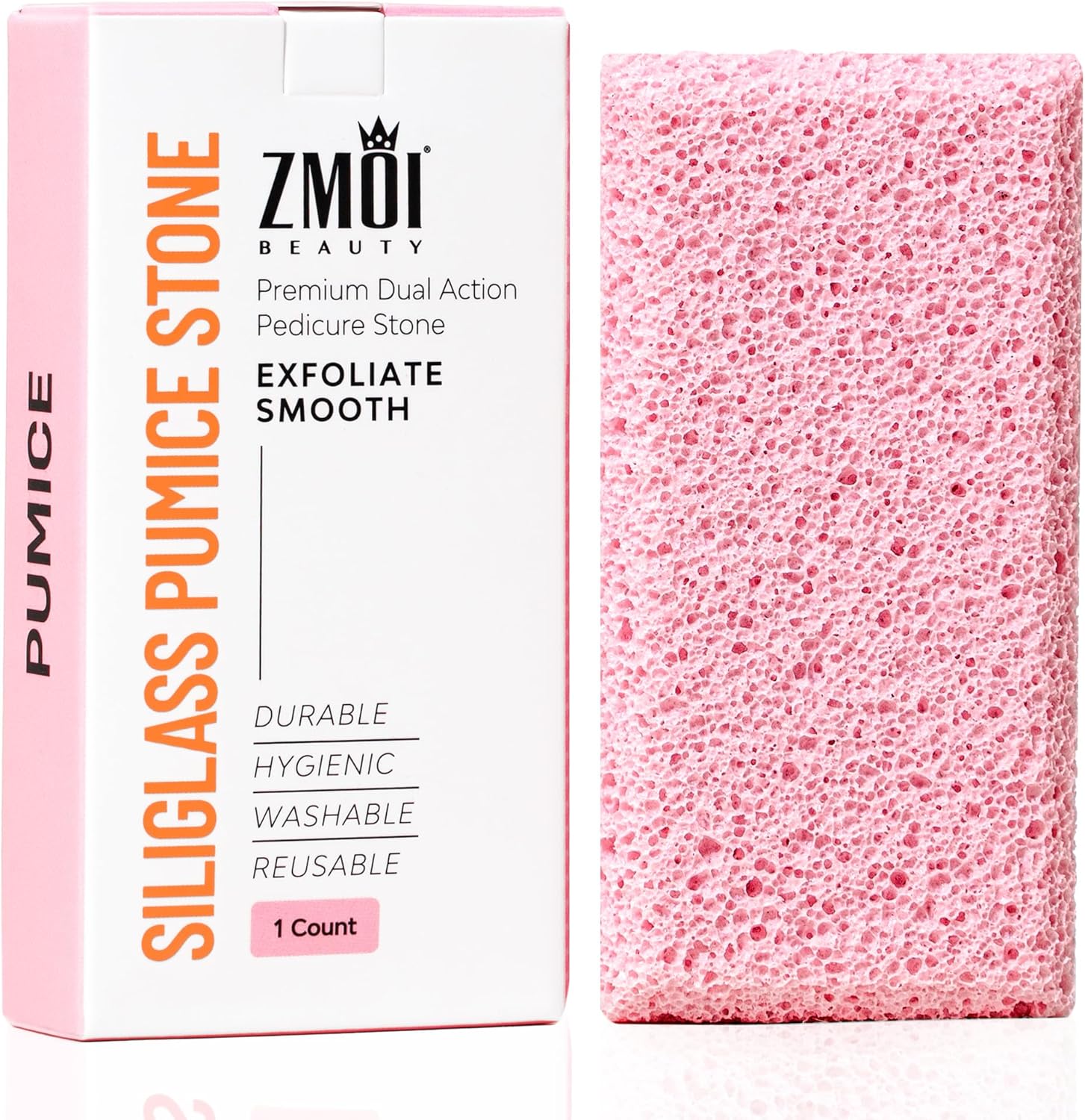 ZMOI Siliglass Pumice Stone Callus Remover front view