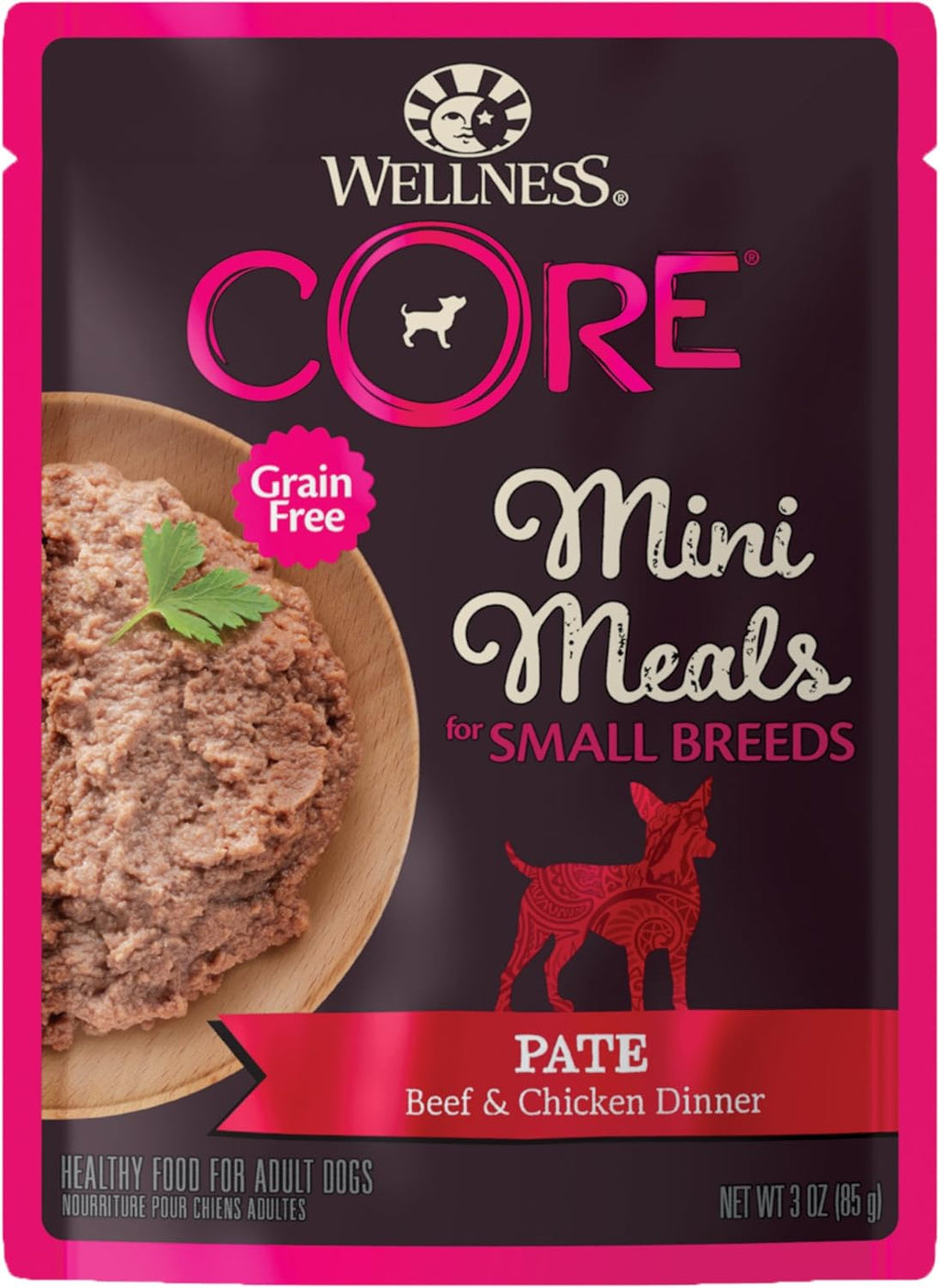 Wellness CORE Small Breed Mini Meals Shredded in Gravy Adult Wet Dog Food, Grain Free, Natural, Chicken and Turkey Dinner Recipe, 3 oz, Pack of 12 Pouches - Image 12