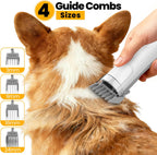 Electric pet trimmer with guard combs included in the FIXR set