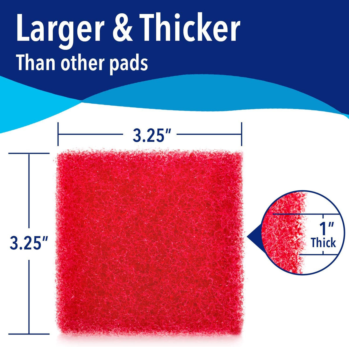 Evergreen Pet Supplies non scratch fish tank algae scrubber pad pack