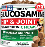 Quality sealed bottle of imported American canine calming treats for hyperactive behavior